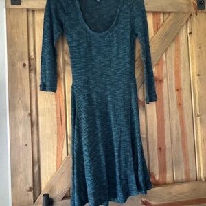 American Eagle Outfitters Teal Long Sleeve Dress